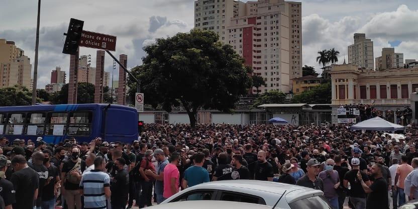  Forças de Segurança de Minas protestam por reajustes salariais nesta segunda em BH