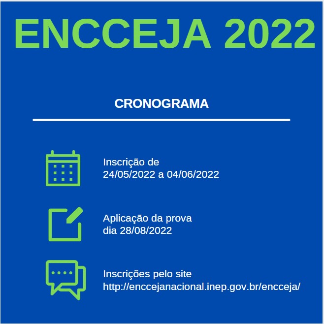 Inscrições para Encceja 2022 terminam neste sábado