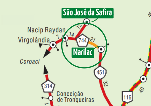 Estrada que faz ligação de GV a Marilac é interditada pelo DER